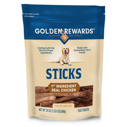 Dry Chicken Stick Dog Treats, 24 Oz Bag